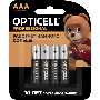 Элемент питания алкалиновый AAA/LR03 (блист. 4шт) Professional Opticell 5052002