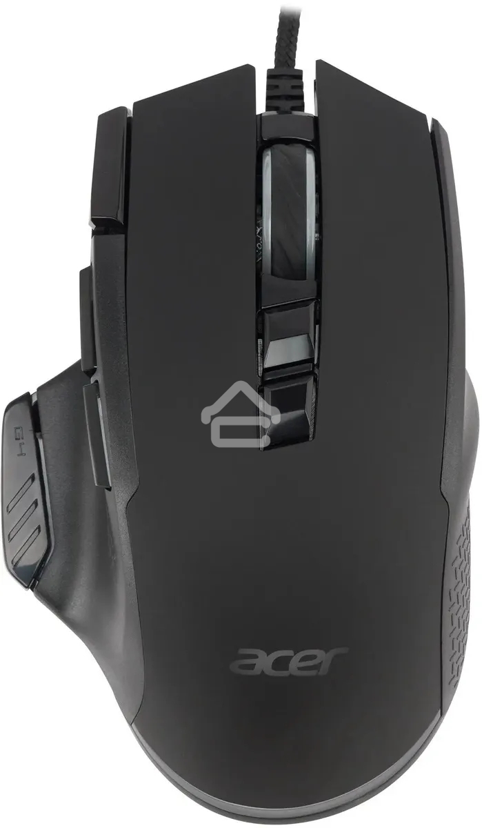 Мышь проводная Acer OMW180 черный, 6400 dpi, USB, кнопки - 9