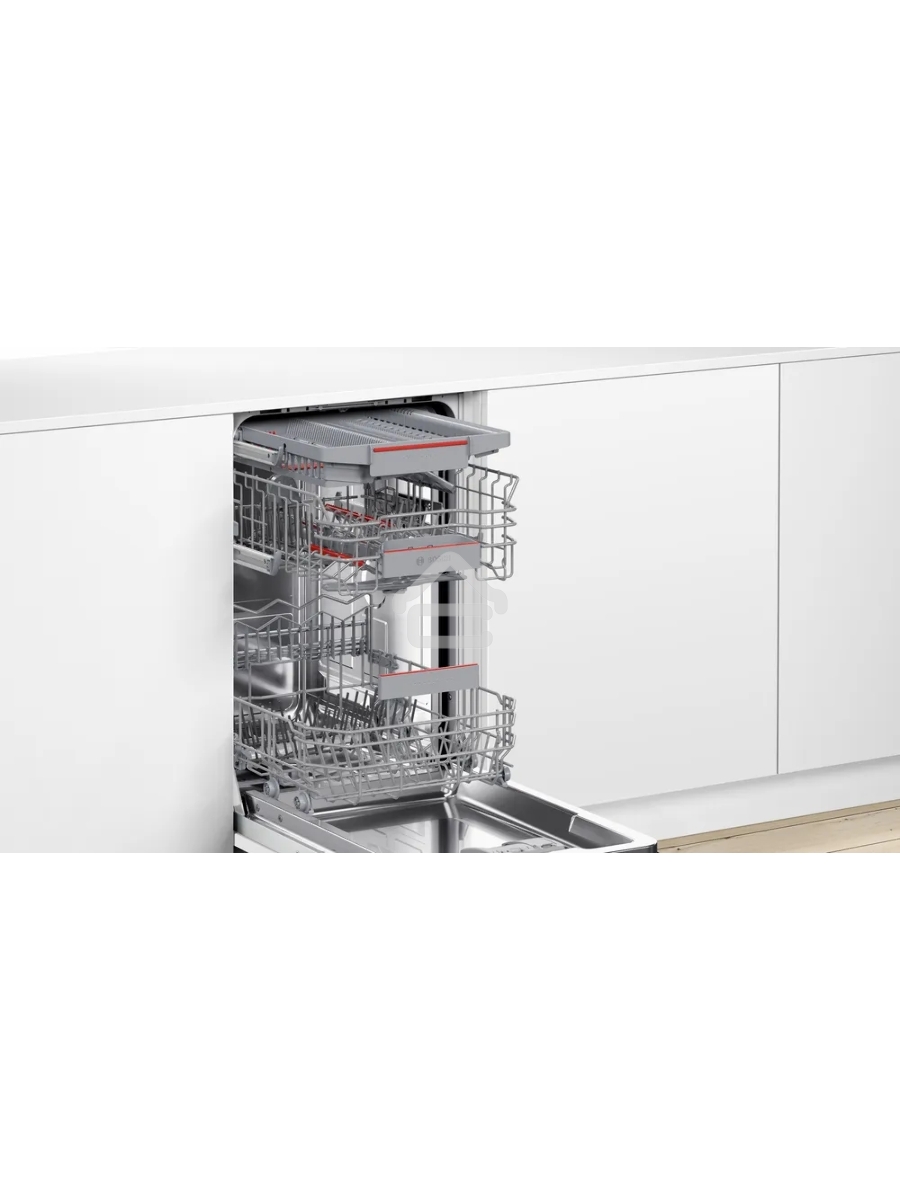 Встраиваемая посудомоечная машина Bosch SPV4HMX65Q, серебристый, 45 см, 10 компл., 45 дБ, класс A+