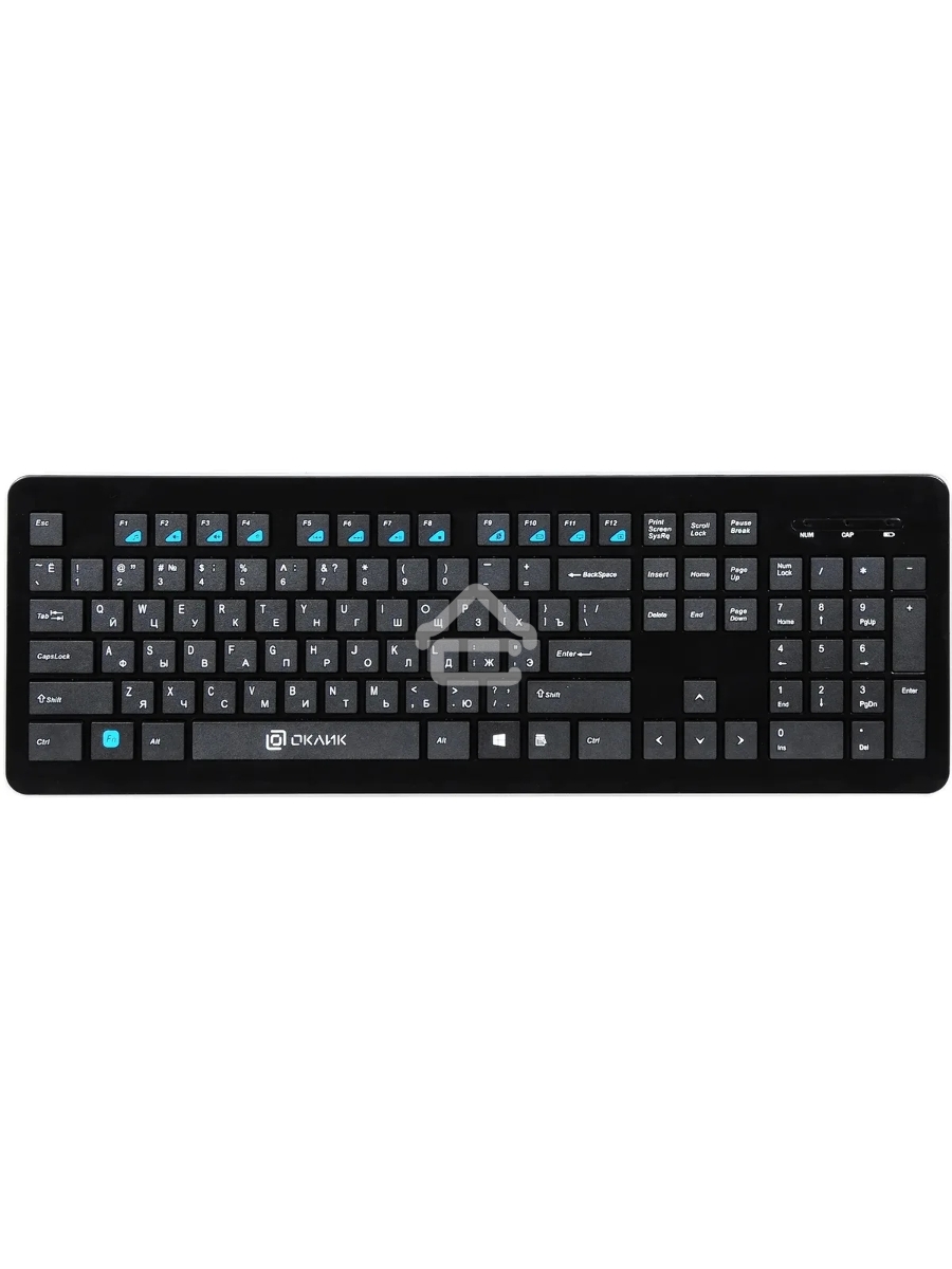 Клавиатура Oklick 870S беспроводная, USB, Радиоканал, черный