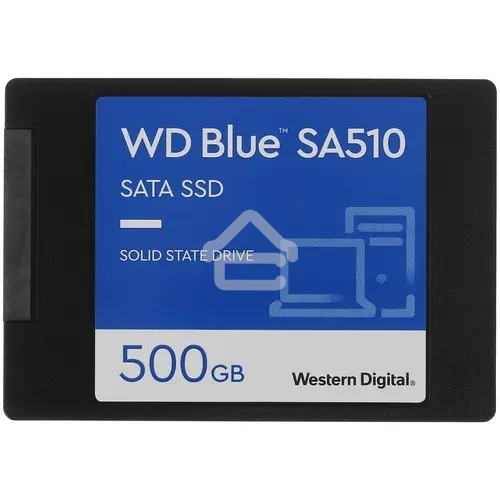 Накопитель SSD WD Blue SA510 WDS500G3B0A, 500GB, SATA III, 2.5