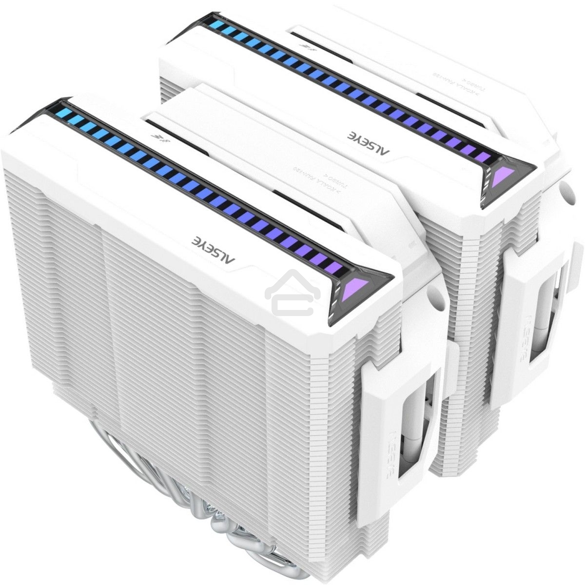 Кулер для процессора Alseye W700-W(USA) белый, 120 мм, алюминий/медь, 2200 об/мин, 35.3 дБ, 4 pin, 230 Вт, 159 мм