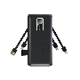 Портативное зарядное устройство REXANT Power Bank (аккумуляторная батарея) 10000 mAh, черное