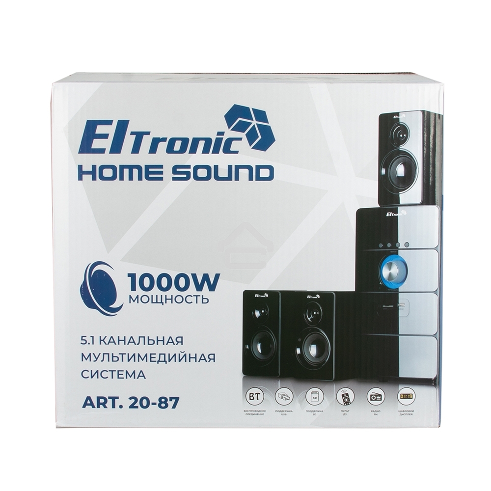 Акустическая система ELTRONIC (20-87) HOME SOUND черный
