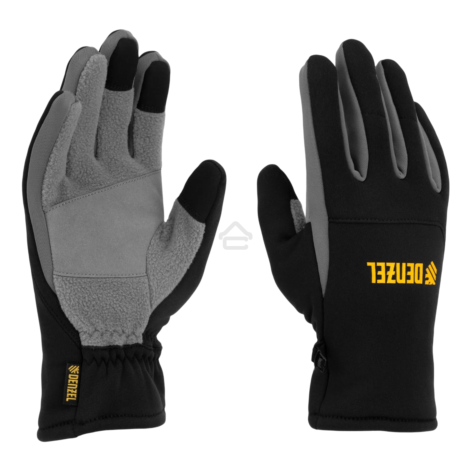 Перчатки универсальные Denzel 68086 искусственный мех, работа с сенсорным экраном, размер 8