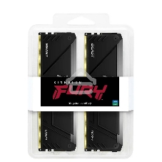 Оперативная память Kingston Fury Beast, DDR4, 32GB (2x16GB), 3200MHz, CL16, DIMM, с радиатором, RGB, черный
