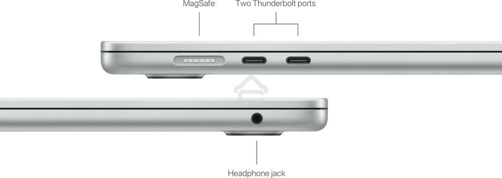 Ноутбук APPLE MacBook Air 15 A3114 серебристый (M3/16Gb/512Gb SSD/MacOS) (Z1GE0001R) нужен переходник на EU