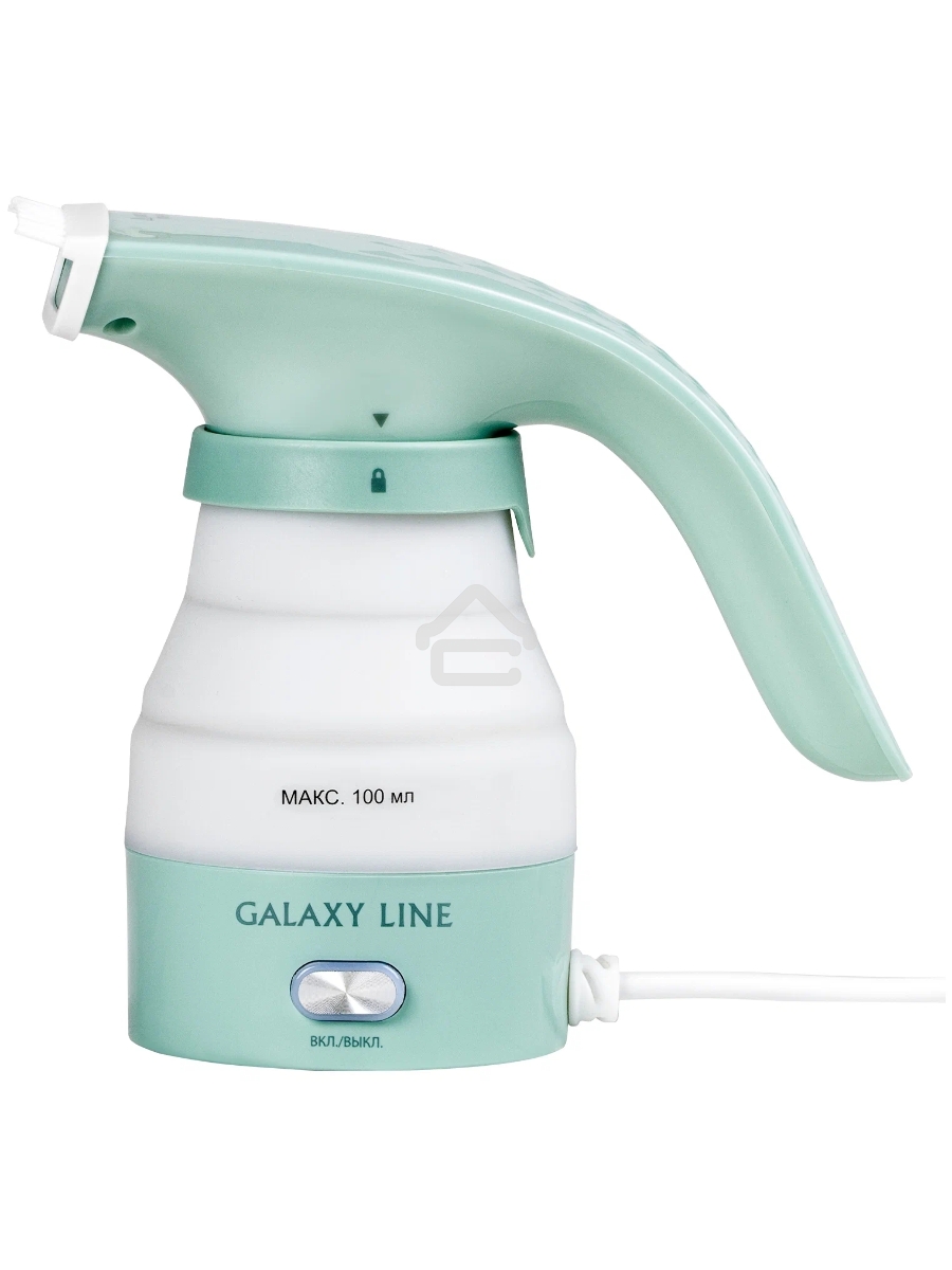 Отпариватель Galaxy Line GL 6197, бирюзовый, ручной, 700 Вт, контейнер для воды 100 мл