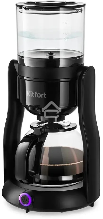 Кофеварка капельная Kitfort КТ-7136 черный, исп. кофе - молотый, 0.5 л, 680 Вт.