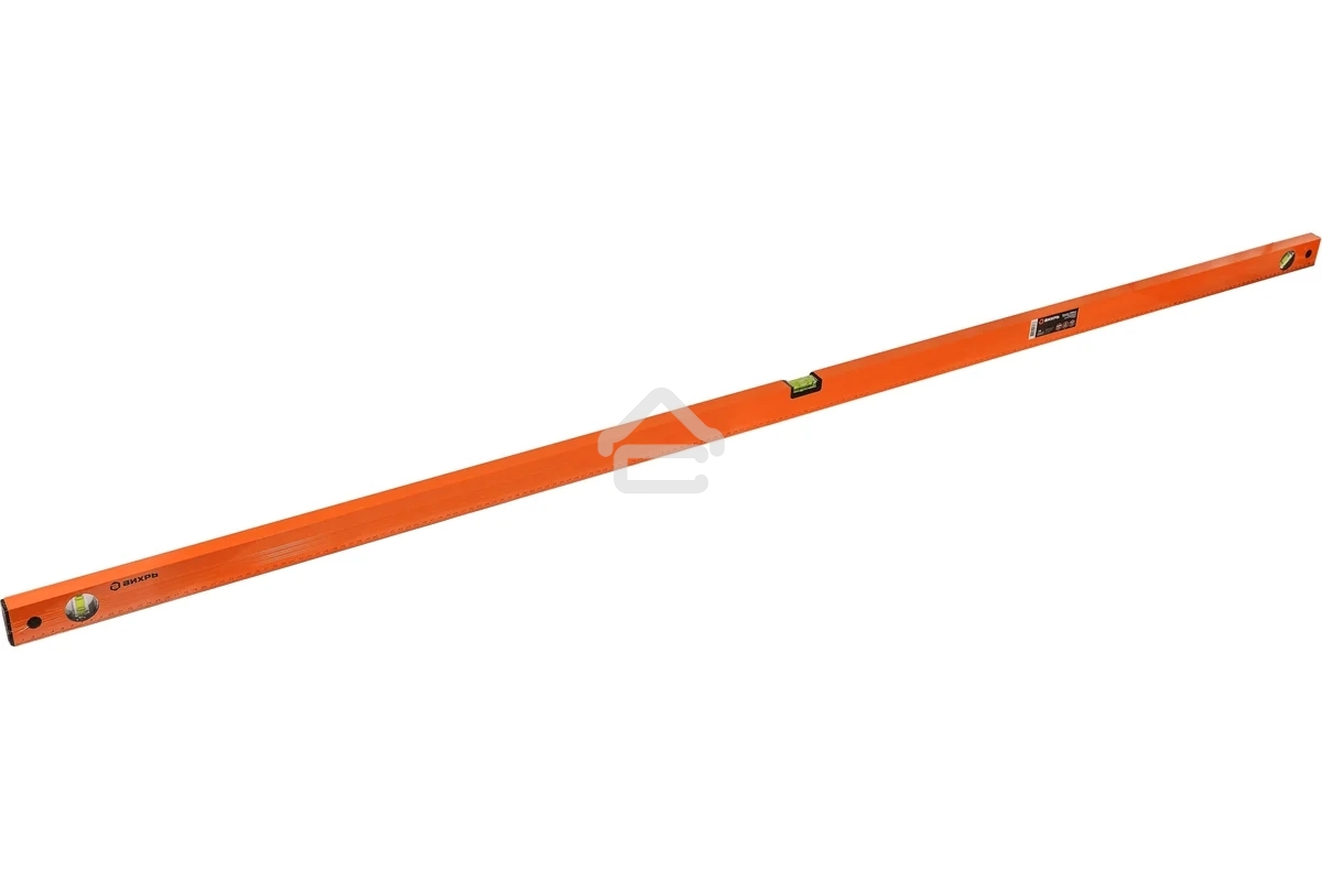 Уровень алюминиевый 1800мм фрезерованный 3 глазка Вихрь