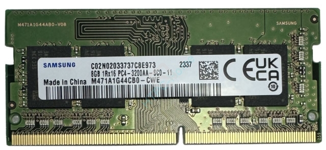 Оперативная память Samsung, DDR4, 8Gb (1x8GB), 3200MHz, CL21, SO-DIMM, OEM