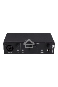 Аудиоинтерфейс USB Arturia MiniFuse 1 Black [800101] 24бит/192кГц, комбинированный разъем XLR и 6.3 мм для записи инструментов и вокала с фантомным питанием 48 В, выходы на монитор (L/R Jack), выход для наушников