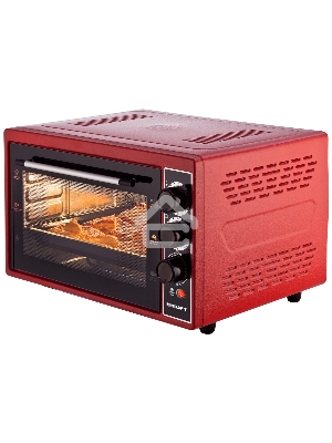 Мини-печь Kraft KF-MO 3804 RKR красный