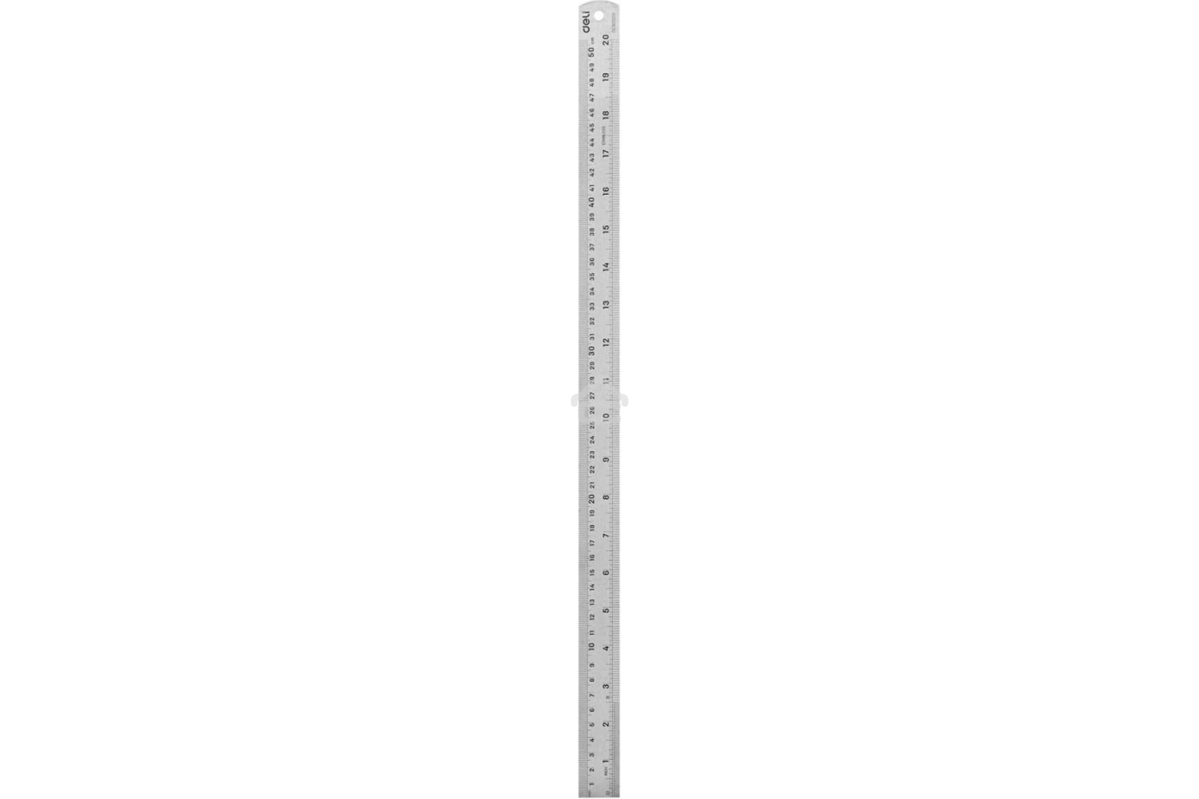 Линейка стальная Deli DL8050Y 500мм нержавеющая сталь