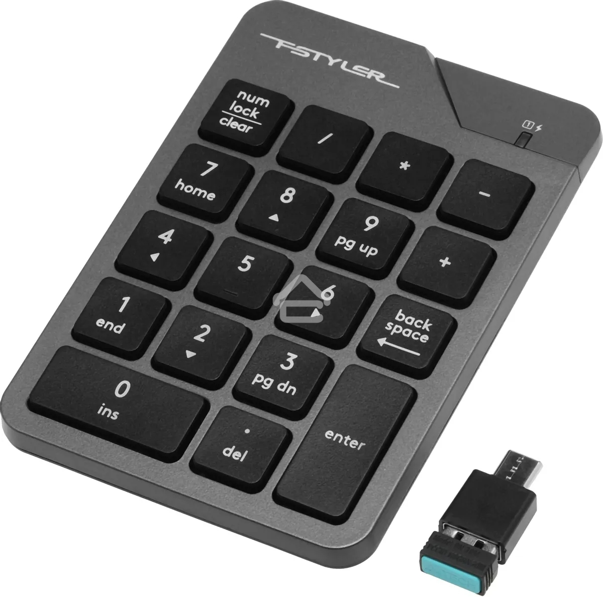 Числовой блок беспроводной A4Tech FGK21C, USB, Радиоканал, серый