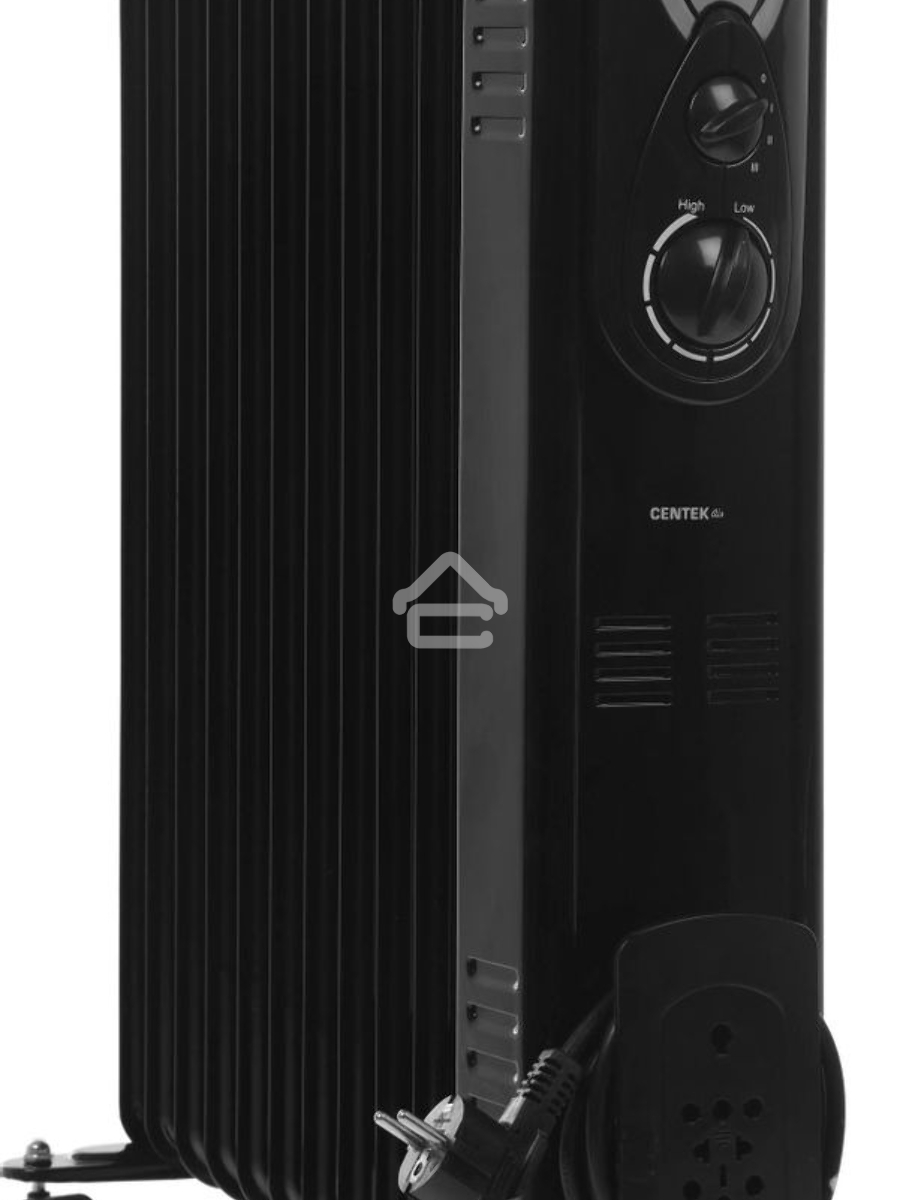 Масляный обогреватель Centek CT-6202 (11 секций) черный, 2500 Вт, 25 м2, термостат