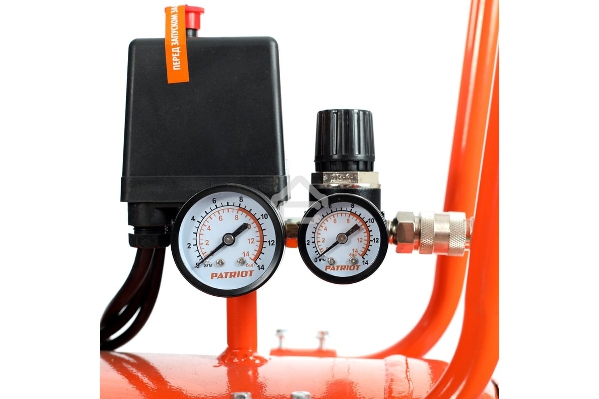 Компрессор Patriot поршневой безмасляный WO 100-440, 440 л/мин, 8 бар, 2500 Вт, 100 л, быстросъем и 