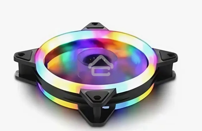 Вентилятор для корпуса Gembird D12025S12L-CF черный, 120 мм, 1200 об/мин, 20.5 дБ, 3 pin