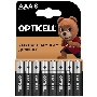 Элемент питания алкалиновый AAA/LR03 (блист. 8шт) Basic Opticell 5051009