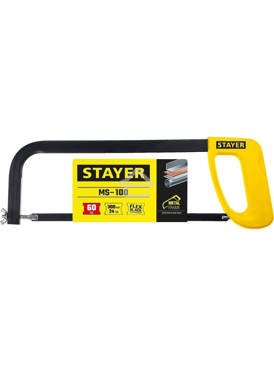 Ножовка Stayer MS-100 по металлу, 60 кгс, 1576_z02