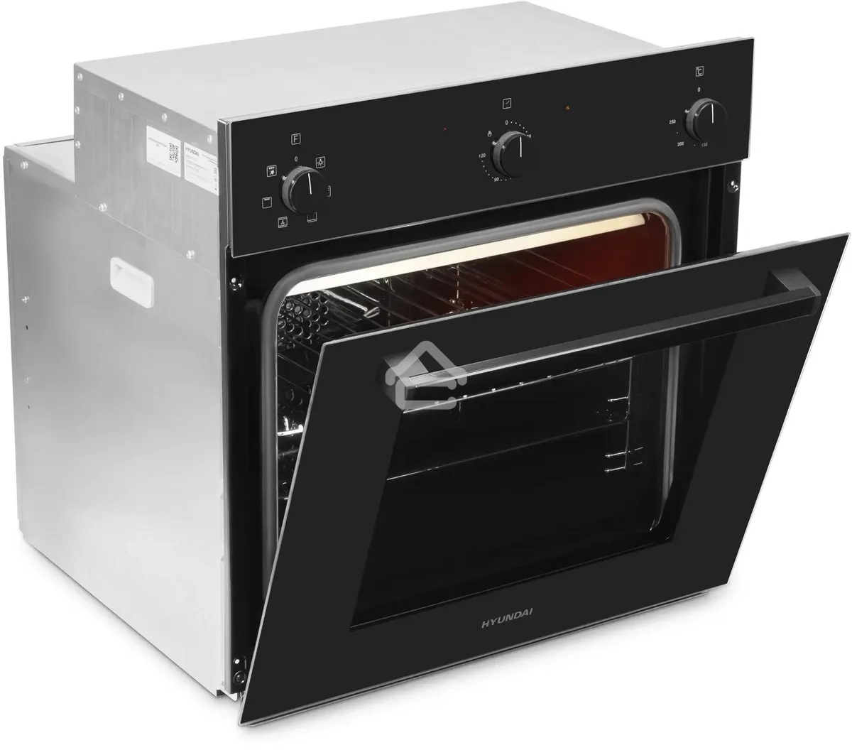 Духовой шкаф электрический Hyundai 6006.03 BG черное стекло