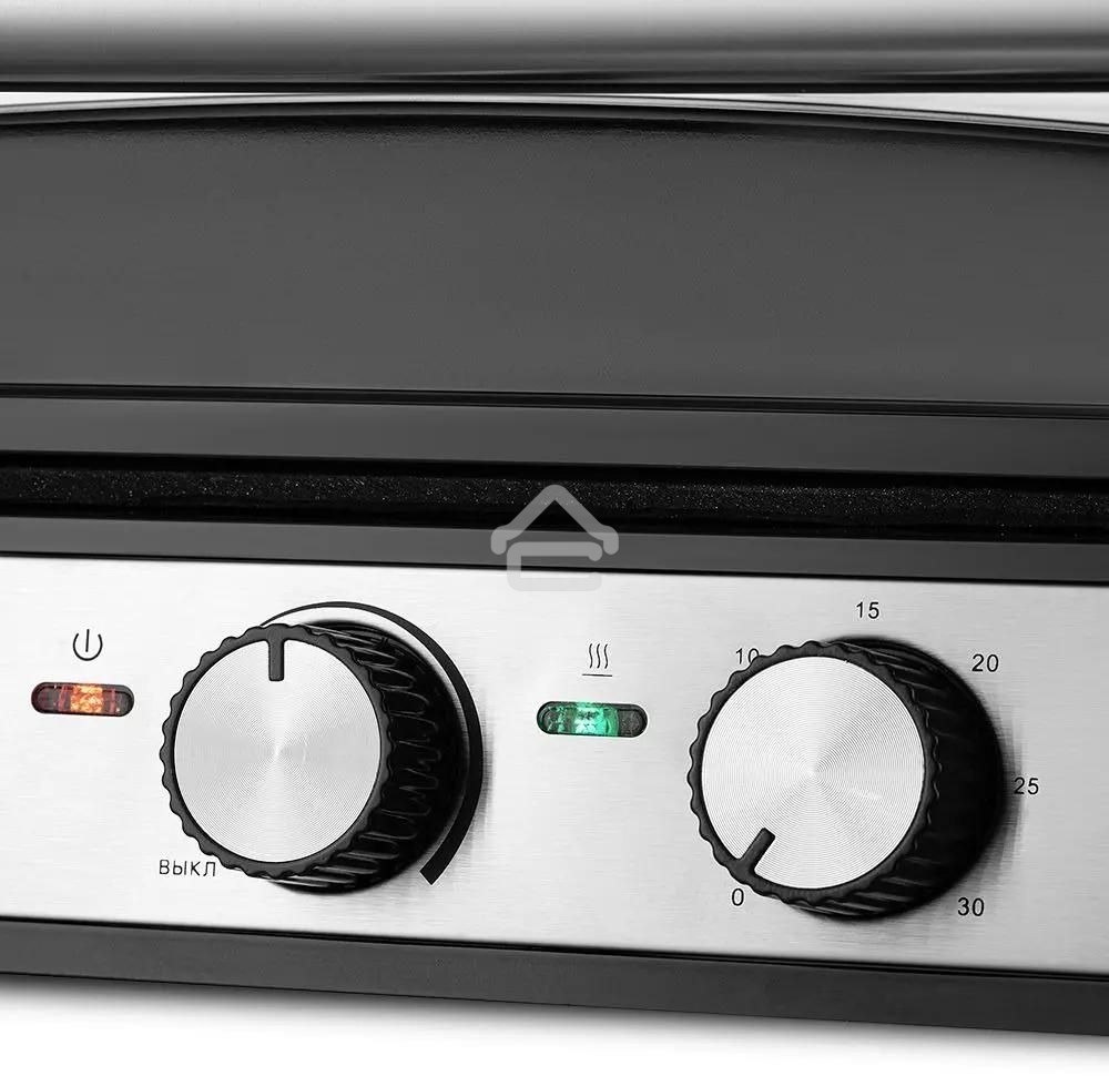 Электрогриль Kitfort КТ-3601 2000Вт серебристый/черный