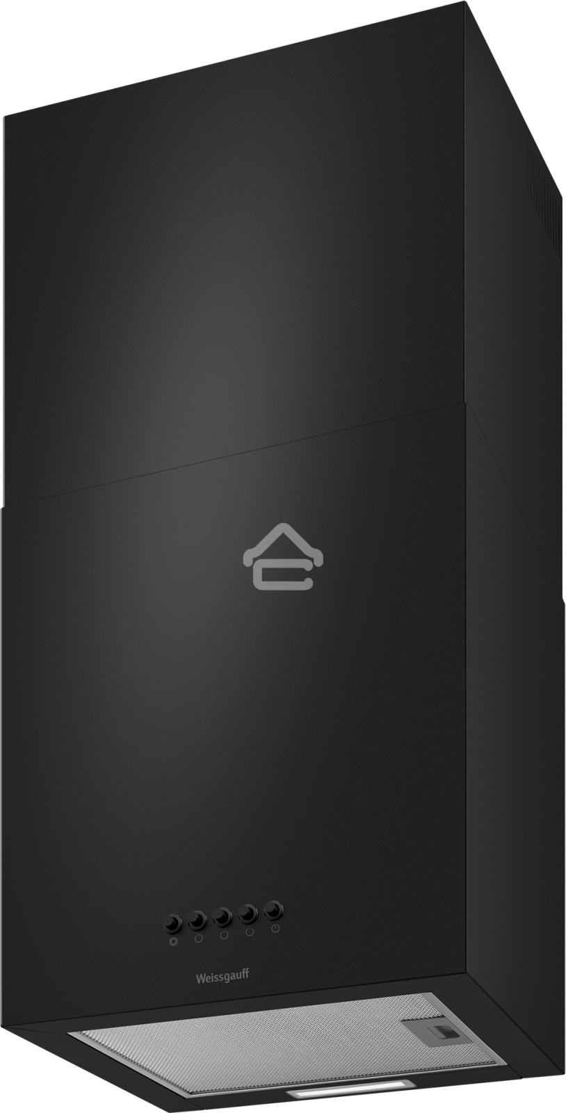 Вытяжка пристенная цилиндрическая Weissgauff Box 40 PB черный, 40 см, 900 куб. м/ч, 58 дБ