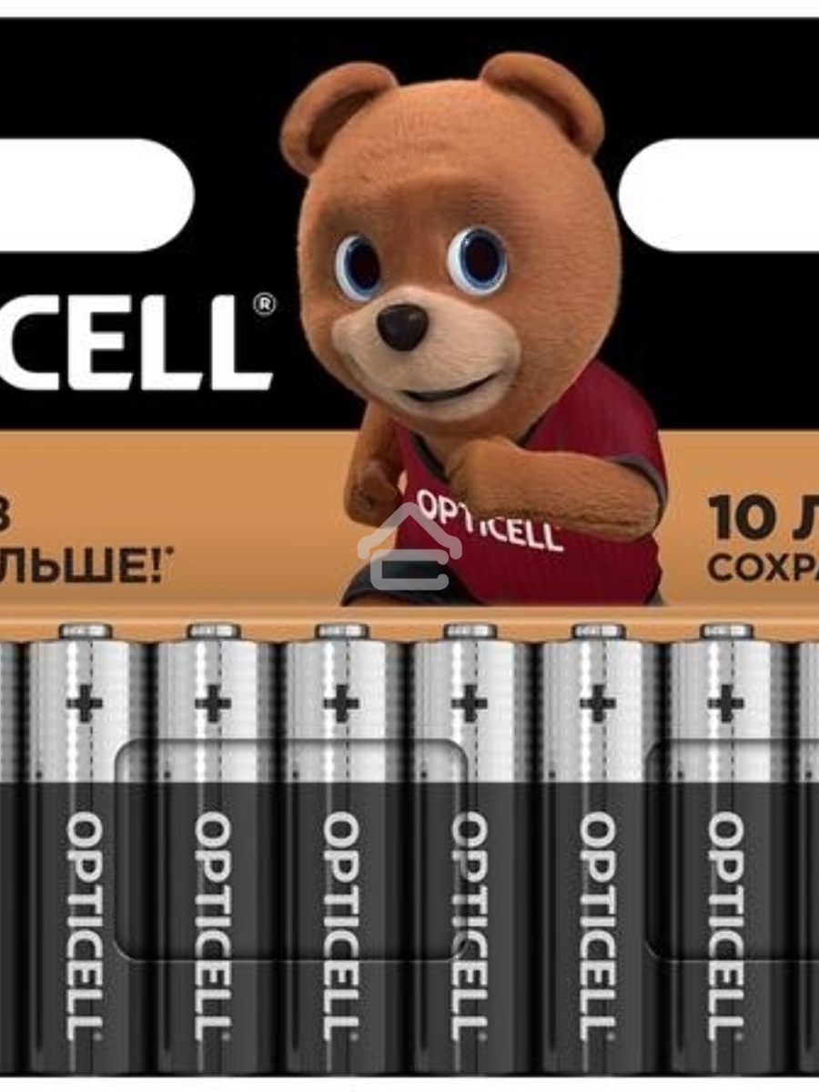 Элемент питания алкалиновый AA/LR6 (блист. 12шт) Basic Opticell 5051010