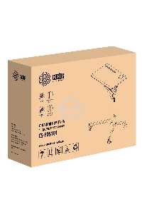 Стол для ноутбука Cactus VM-FDS101B столешница МДФ черный 70x52x105см (CS-FDS101BBK)