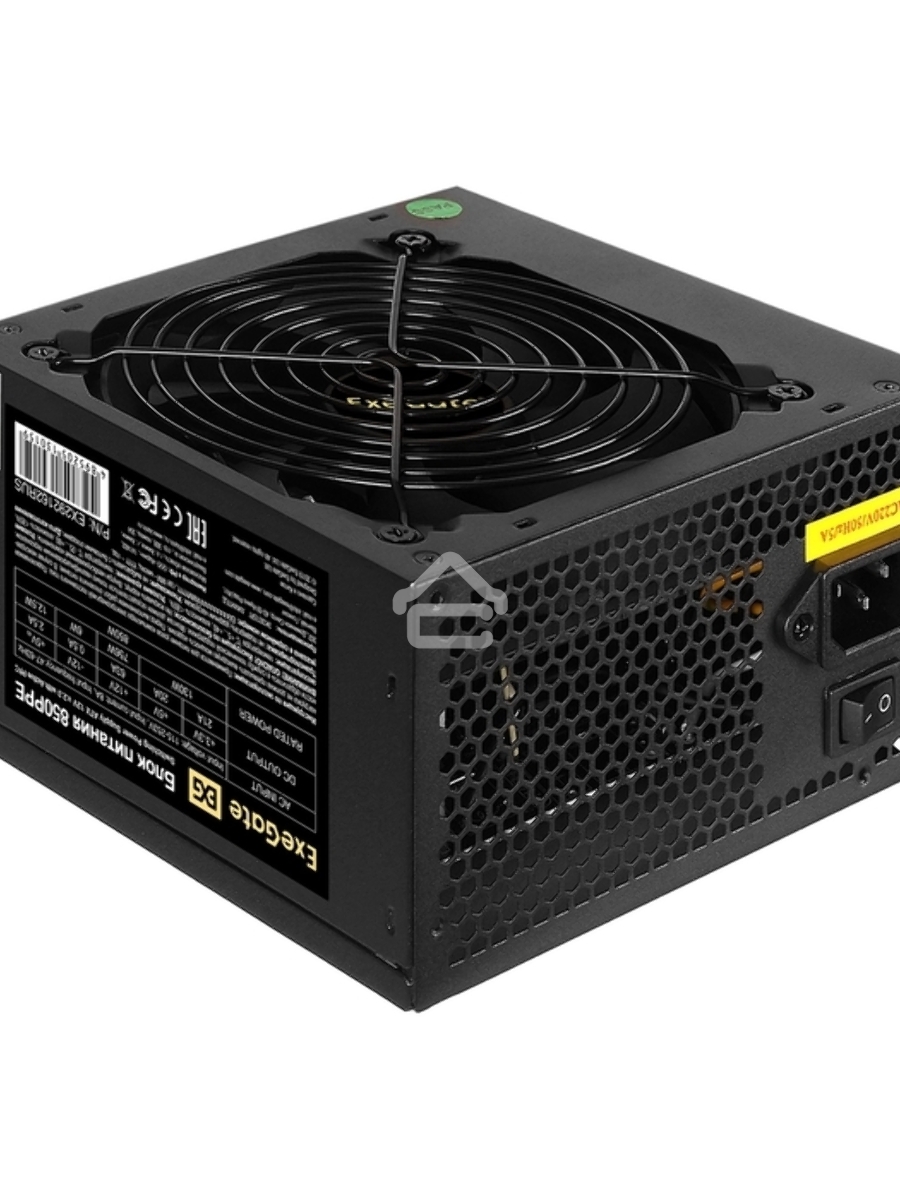 Блок питания ExeGate 850PPE (EX292162RUS-PC), 850В, 120мм, черный