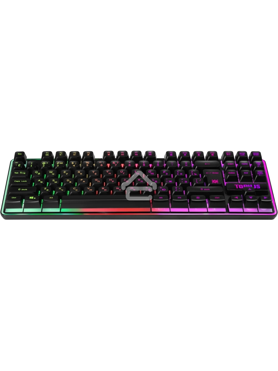 Игровая клавиатура проводная Defender Torius GK-207 RU,черн,87кн+FN,радуж,1.5м