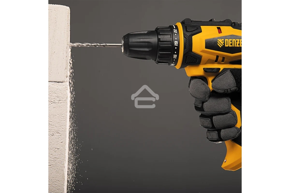 Дрель-шуруповерт Denzel SD-300-10, Сетевая, 300Вт
