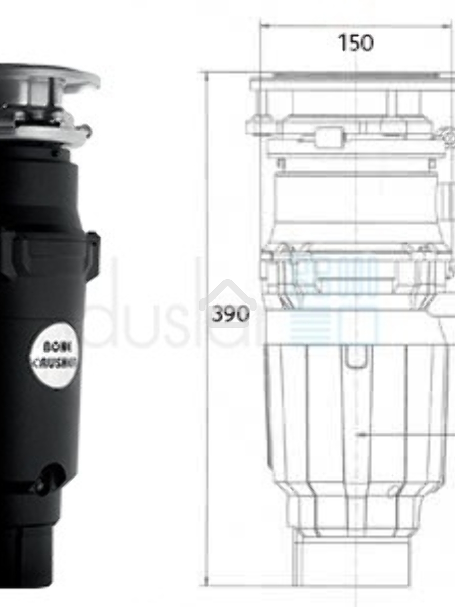 Измельчитель пищевых отходов Bonecrusher BC 910-AS-Slim