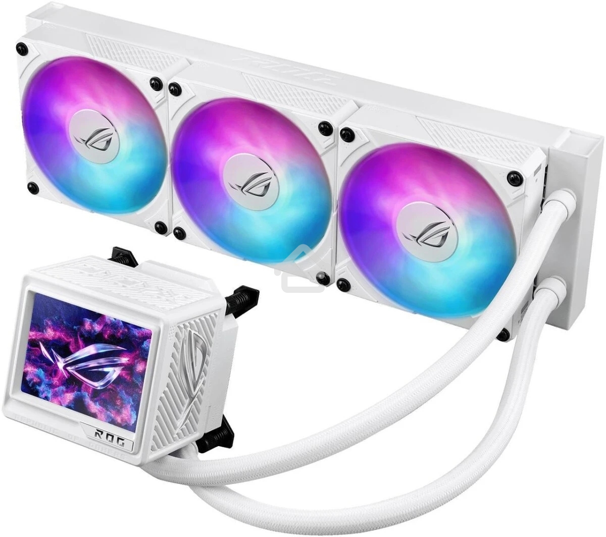 Жидкостная система охлаждения ASUS ROG RYUJIN III 360 ARGB EXTREME WHT 90RC0132-M0EAY0 белый 120мм алюминий+медь 2800rpm 36db 4-pin 305W