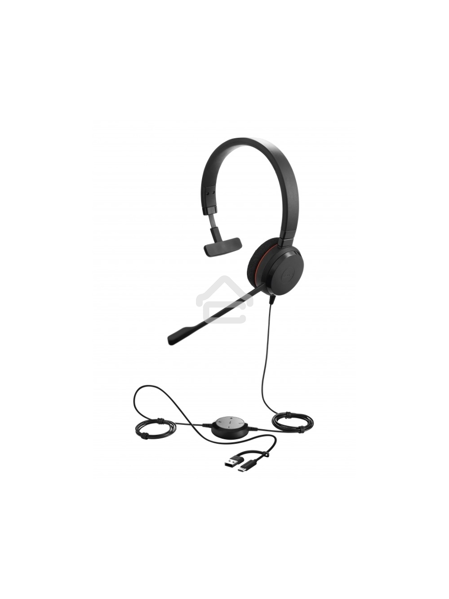 Проводная гарнитура Jabra Evolve 20, MonoMS, USB C/A adapter (PN: 4993-823-169)