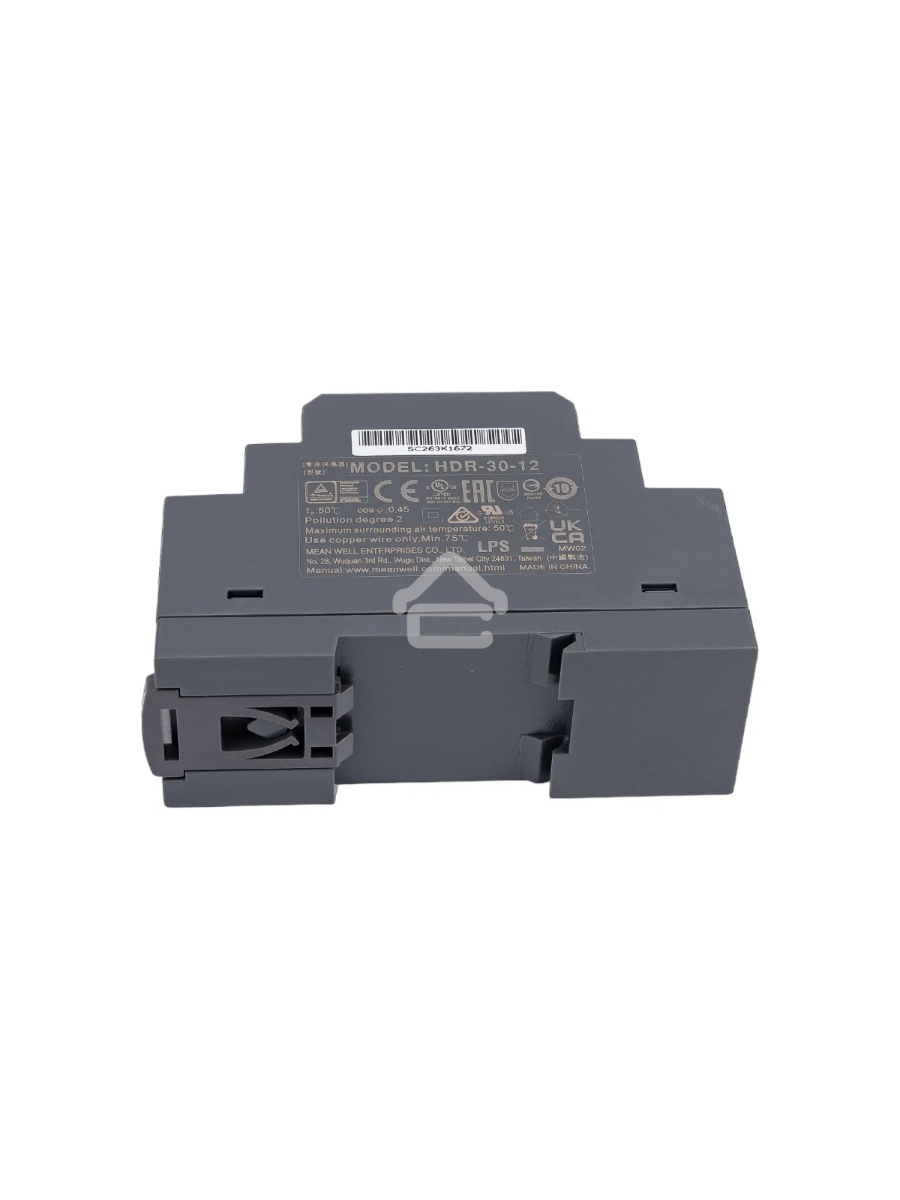 Блок питания MeanWell HDR-30-12 12В, 2А, 24Вт