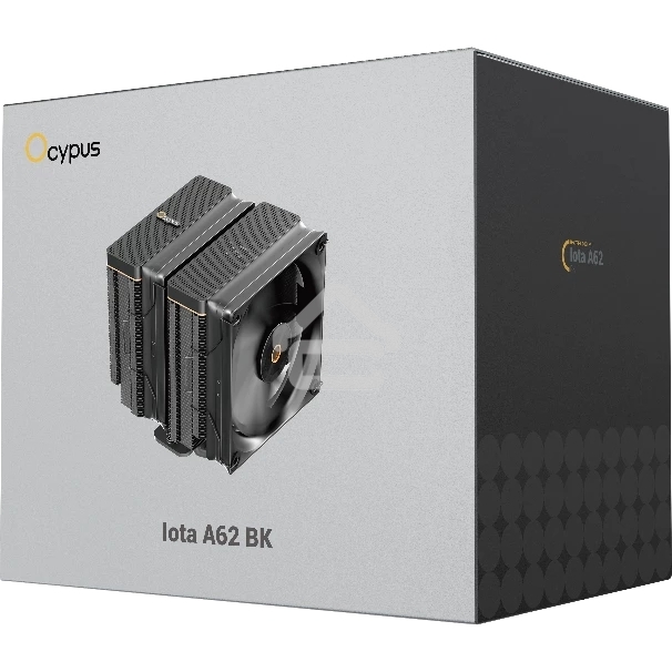 Кулер Ocypus Iota A62 BK Iota-A62-BK черный 120мм алюминий+медь 2000rpm 29db 4-pin 260W 158мм