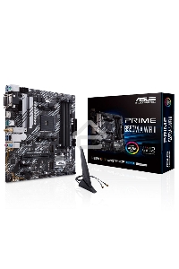 Материнская плата ASUS PRIME B550M-A WIFI II, AM4, AMD B550, 4xDDR4, 4xSATA, 2xM.2, 1xPCI-E 4.0 x16, 2xPCI-E x1, 1xDVI-D, 1xHDMI, 1xVGA, 1x 1Gb LAN, 2xUSB-A 3.2 Gen 2, 4xUSB-A 3.2 Gen 1, 3x3.5 мм, 7.1, Micro-ATX