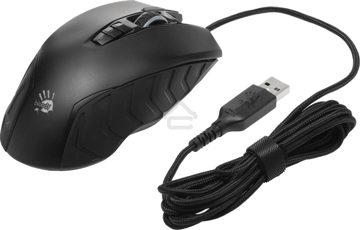 Мышь проводная A4Tech Bloody J95s черный, 8000 dpi, USB, кнопки - 9