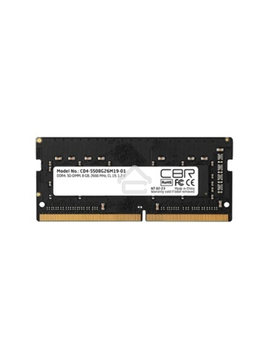 Оперативная память CBR CD4-SS08G26M19-01, DDR4, 8GB (1x8 GB), 2666 MHz, CL19, SO-DIMM