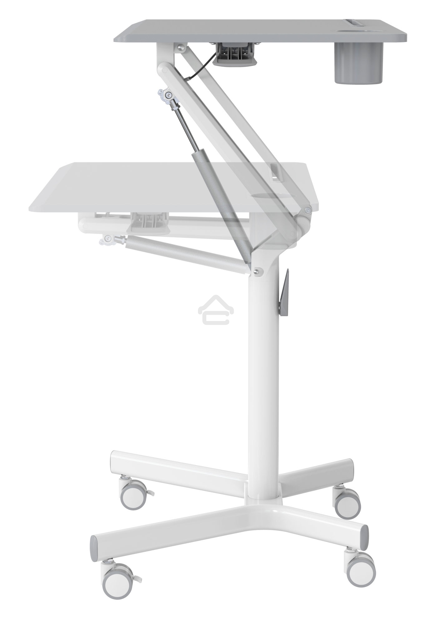 Стол для ноутбука Cactus VM-FDS101B столешница МДФ серый 70x52x106см (CS-FDS101WGY)