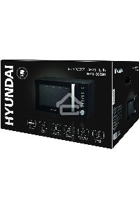 Микроволновая печь Hyundai HYM-D3028 черный/серебристый, 23 л, 900 Вт, переключатели - кнопки/поворотный механизм
