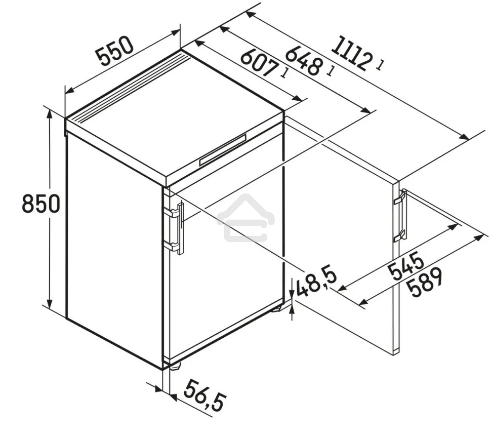 Морозильная камера Liebherr FD 1404-20 001 белый, 106л, 4 ящика