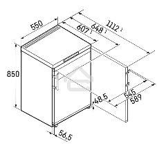 Морозильная камера Liebherr FD 1404-20 001 белый, 106л, 4 ящика