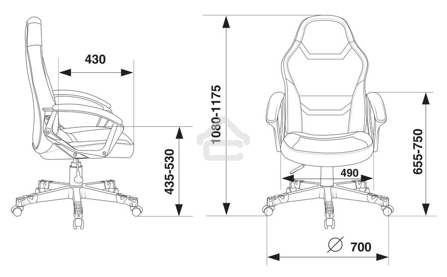 Кресло игровое Zombie 10 черный/красный искусст.кожа/ткань крестовина пластик