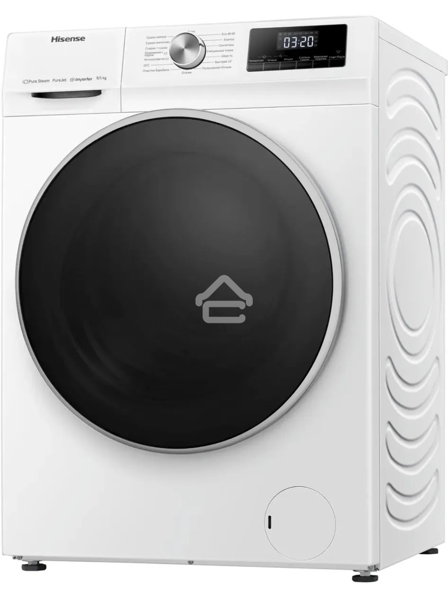 Стиральная машина Hisense WDQA8014VM класс: A загр.фронтальная макс.:8кг (с сушкой) белый