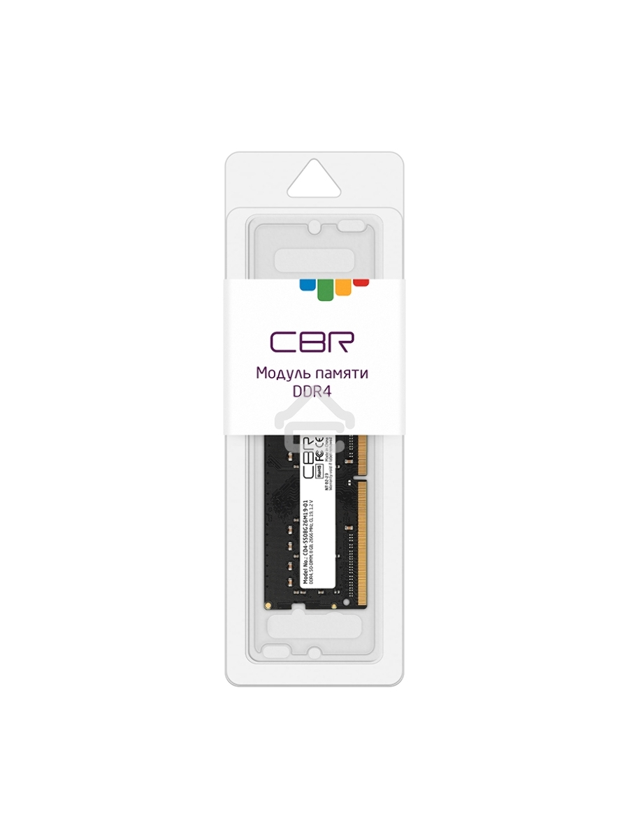 Оперативная память CBR CD4-SS08G26M19-01, DDR4, 8GB (1x8 GB), 2666 MHz, CL19, SO-DIMM