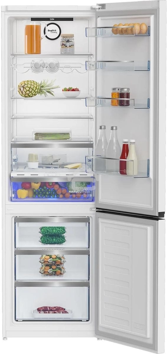 Холодильник Beko B5RCNK403ZW белый двухкамерный 257/100л морозилка снизу, No Frost