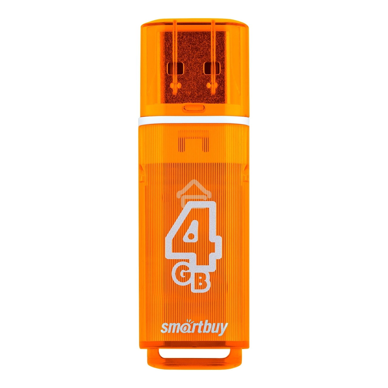 Флешка USB R/W R/W SmartBuy 4Gb USB Drive <USB2.0> SmartBuy Glossy series Orange (SB4GBGS-Or)