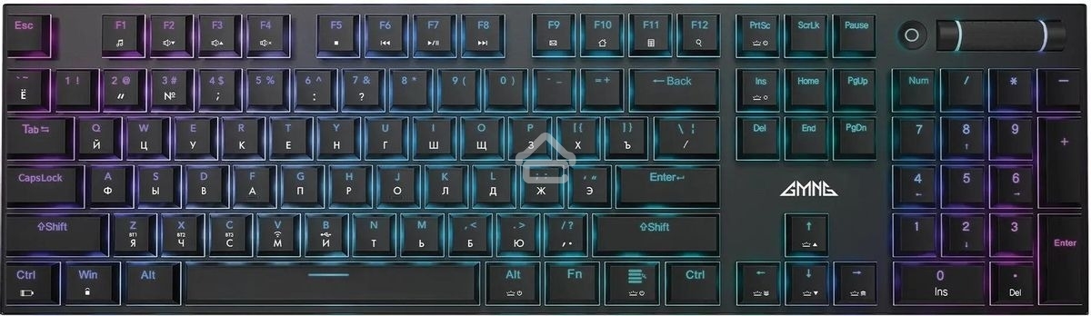 Клавиатура GMNG GG-KB783XPW (1910520) беспроводная, USB, Bluetooth/Радиоканал, черный